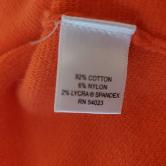 Banana Republic I ORANGE Sweater Cardigan w/Pockets and Gold Buttons Sz S - Picture 10 of 13
